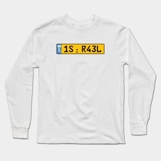 Israel car license plate Long Sleeve T-Shirt